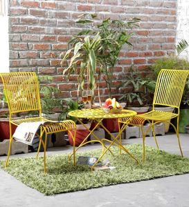 Juego de mesa y silla de metal de calidad de remium para el hogar, conjunto de muebles de jardín para interior y exterior, bar y restaurante de hotel abierto en la encimera - Product Image 6