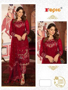 ชุดปาร์ตี้งานแต่งงานดีไซน์เนอร์ผ้าจอร์เจียแบบหนักมาใหม่ล่าสุดผ้าทอสำหรับนักออกแบบ - Product Image 6