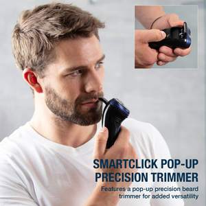 Afeitadora Eléctrica Inalámbrica de Triple Cabezal para Hombre con Recortador de Barba de Precisión, Afeitadora Rotatoria Lavable, Resistente al Agua IPX7 - Product Image 3