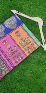 <b>Silk</b> Printed Pakistani Dupata Nasha Elegant <b>Shawl</b> Polycotton Floral Print Multicolor Women Dupatta - Product Image 2