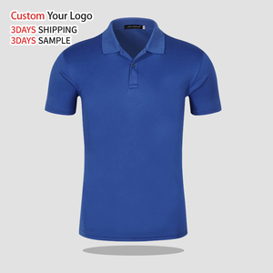 เสื้อเชิ้ตแขนสั้นผู้ชายคุณภาพสูง OEM คอปกแบบเรียบ แห้งเร็ว ผ้าถักโพลีเอสเตอร์ 180 กรัม สไตล์ลำลอง รับสกรีนโลโก้ด้วยเทคนิคการพิมพ์แบบเข็ม - Product Image 2