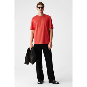 T-shirt à manches courtes col rond coupe décontractée 100% coton pour homme GRIMELANGE Mocassin - Product Image 6