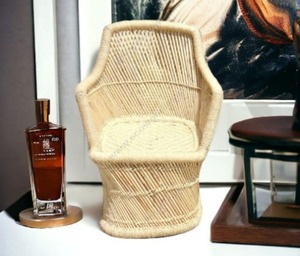 Chaise élégante en rotin de bambou tissé écologique au meilleur prix pour le salon, le jardin, la pelouse et la terrasse, le balcon et le restaurant - Product Image 5