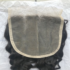 5x5 Transparent HD dentelle fermeture cheveux humains naturel bouclés pré plumé dentelle fermeture pour les femmes noires en gros vendeur brésilien - Product Image 5