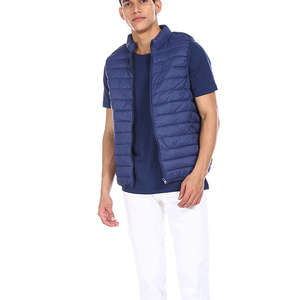 Gilet matelassé pour homme, mode personnalisée OEM, hiver, épais, chaud, respirant, vêtements d'extérieur, grande taille - Product Image 3