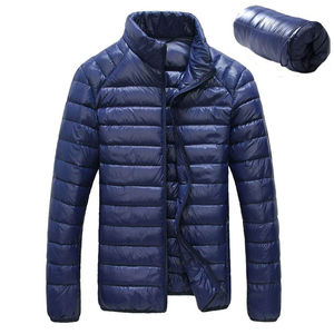 Veste polaire d'hiver ultra légère pour hommes col montant à capuche décontracté coton/polyester remplissage cristal décoration tailles 4XL 5XL 6XL - Product Image 5