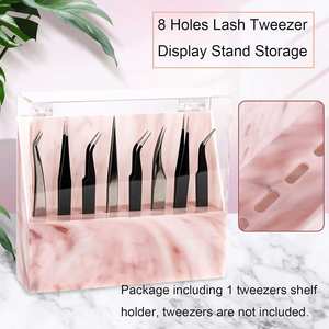 Organisateur de pinces professionnel en acrylique et plastique durable avec options personnalisables pour les maquilleurs et les techniciens en cils - Product Image 3