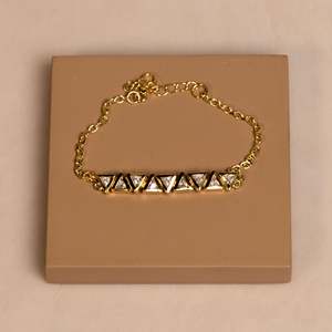 Silverings High Society - Pulsera de Plata de Ley 925 con Cadena Fina de Oro y Zirconia - Product Image 3
