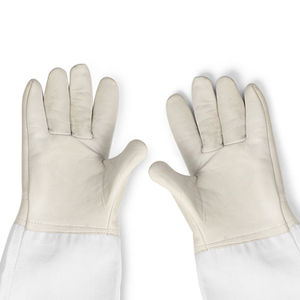 Guantes de apicultura de la mejor calidad Palma reforzada Anti Bee Sting Proof Puño de algodón ventilado Cuero de vaca Guantes de apicultor - Product Image 2