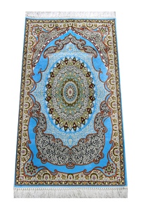 Tapis de prière musulman islamique en soie tuftée lavable fait à la main, Sajjadah, 290 grammes, 118x69 cm, cadeau de mariage de haute qualité - Product Image 5