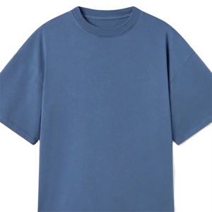 T-shirts en tricot à manches courtes pour hommes de qualité supérieure, respirants, en tissu 100 % coton, personnalisables, pour tenue formelle ou décontractée, teinture unie, vente en gros - Product Image 1