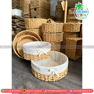 ถาดหวายสินค้าขายดีอุปกรณ์จัดระเบียบในห้องครัวสำหรับภาชนะบรรจุอาหารเป็นวิธีการจัดเก็บที่งานฝีมืออย่างสวยงาม - Product Image 6