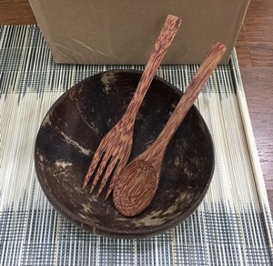 High Quality Vietnam Set Sustainable <b>Coconut</b> <b>Bowl</b> and Spoon with Pouch Country-Style Design Eco Friendly <b>Bowls</b> - Product Image 5