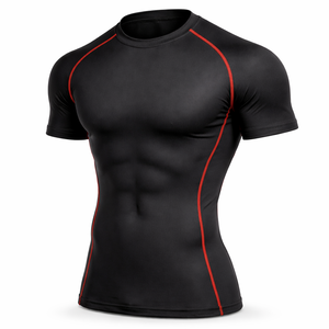 Camiseta de Compresión para Hombre, Secado Rápido, Ropa Deportiva para Gimnasio, Ajuste Ceñido, Manga Corta, para Entrenamiento y Running - Product Image 3