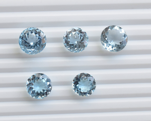 พลอยบุษราคัมสีฟ้าท้องฟ้าธรรมชาติอัญมณีหลวมเหลี่ยมเพชรพลอยขายส่งขายส่งผู้ผลิตขายส่งราคา - Product Image 2