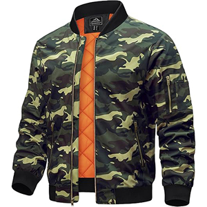 Chaqueta Bomber Ligera de Invierno para Hombre, Estilo Urbano, Informal, con Cierre, Cortavientos, Transpirable, con 5 Bolsillos, Elegante y Cómoda - Product Image 1