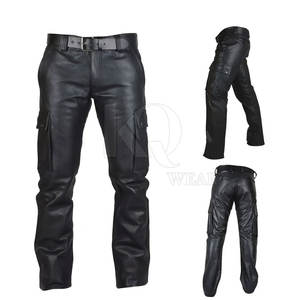 Pantalones de Cuero para Hombre, Calidad Premium, Cuero Suave, Costuras Duraderas y Cómodas, Perfectos para la Oficina y Atuendos Casuales - Product Image 3