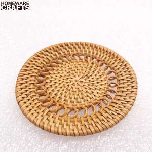 Choix maison Vintage rotin coaster fabriqué Au VietNam en gros - Product Image 3