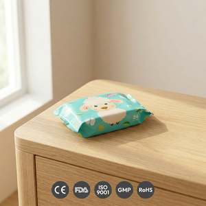 Lingettes humides pour bébé, 24 unités, hypoallergéniques, sans alcool, pour le soin de la peau, le nettoyage des mains et de la bouche - Product Image 4
