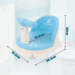 Seggiolino da Bagno Grande per Neonati con Schienale Confortevole e Ventose Antiscivolo Sicure, Vasca in Plastica per Uso in Bagno, Priorità alla Sicurezza - Product Image 4