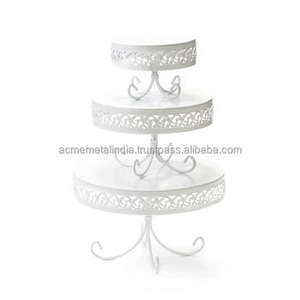 Soporte decorativo para pasteles hecho a mano, forma redonda con cuentas de cristal, Ideal para bodas, cumpleaños y uso elegante en la Mesa - Product Image 6