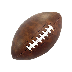 Balles de rugby vintage en cuir avec logo personnalisé pour les sports d'entraînement et l'extérieur en caoutchouc PVC PU pour les promotions - Product Image 2