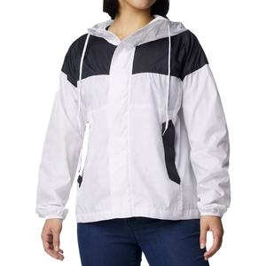 เสื้อแจ็คเก็ตกันลมคุณภาพสูงสำหรับผู้หญิง ฤดูใบไม้ร่วง ผลิตจากผ้าไนลอนถัก ปรับแต่งแผงและโลโก้ได้ กันฝน กันลม ชุดเซ็ต - Product Image 1