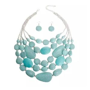 Collar de resina de moda hermoso y pulido de alta calidad hecho a mano de lujo personalizado para mujeres de la India. - Product Image 2