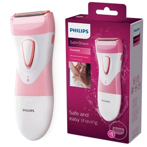 Afeitadora Philips HP6306 50 SatinShave Essential para Mujer, Inalámbrica, de Lámina, para Uso en Seco y Húmedo, para Piernas y Cuerpo - Product Image 1