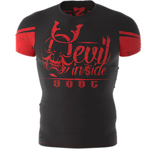 Rashguard personalizable MMA/BJJ No-Gi, Rashguard de protección UV de secado rápido Rashguard de poliéster transpirable/Spandex Rashguard - Product Image 1