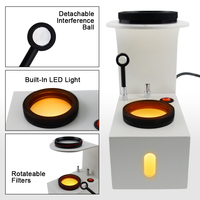 Polariscope direct d'usine polariscope de bureau debout léger intégré de type banc avec boule d'interférence