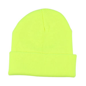 Gorro de Punto Liso Personalizado |   Gorro de Invierno Unisex con Puños |   Gorro de Punto Acrílico Suave de Color Sólido para Hombre y Mujer - Product Image 4