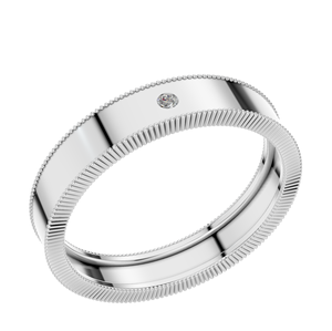 925 argent Sterling VVS D Moissanite broche réglage finition mate bague de mariage femmes brossé Texture Fine bijoux de fiançailles - Product Image 1