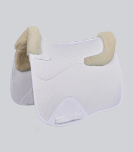 Manta de silla de montar inglesa acolchada de algodón premium, material transpirable, forro suave, soporte cómodo, manta ecuestre para caballo. - Product Image 4