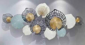 Vente chaude De Luxe Ginkgo Feuille En Métal Mur Art Nouveau Cadre pour Salon Chambre Décorations De Mariage Facile À Suspendre pour Anniversaire - Product Image 6