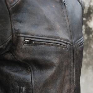 Chaqueta de Motociclista de Cuero para Hombre |   Chaqueta de Montar a Caballo Resistente al Viento, Talla Grande, Aprobada por la CE, para Todas las Estaciones - Product Image 4