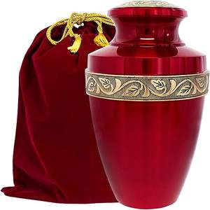 Amazon Best Seller Serenity Green Metal Cremación Urnas Super Calidad ACW Producto Hermoso Acabado Precio al por mayor Cenizas humanas - Product Image 3