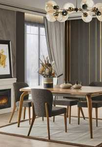 Chaises de bar en bois massif de luxe moderne, confortables, nouveau modèle, vente chaude, meubles de haute qualité, bar à domicile, salon, hôtel, école - Product Image 3