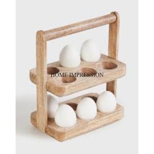 Antique Fancy Designer Rectangle Shape Wooden Made 2 Tier Egg Storage <b>Racks</b> and Holder <b>Shelving</b> Units From Indian Manufacturer - Product Image 5