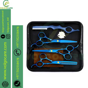 Ciseaux de coiffeur poignée d'ange ciseaux ensemble de dents plates professionnel 440C coiffeur 6 pouces ensemble de ciseaux de coiffure - Product Image 2