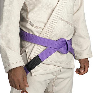 Wholesale Custom Brazilian Jiu Jitsu <b>Belts</b> Breathable Cotton Casual Solid Color Martial Arts Equipment Cheap Price - Product Image 4