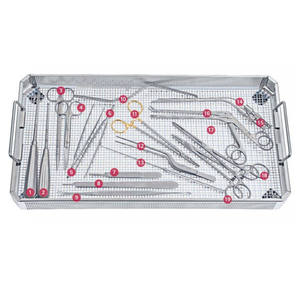ชุดเครื่องมือผ่าตัดกระดูกกะโหลกครบชุดทำจากสเตนเลสสตีล - Product Image 1