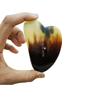 100% Original Horn Gua Sha para herramienta de masaje facial para mejorar la circulación y reducir la hinchazón empresa de fabricación más grande - Product Image 1