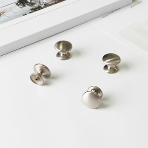 Tirador de armario de aleación de zinc cepillado contemporáneo moderno, tirador redondo para cajón, armario, cocina, muebles de baño - Product Image 4