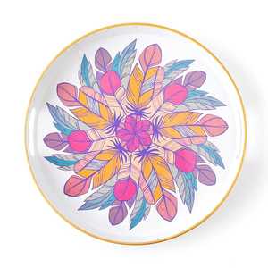 Plato de servicio de trabajo Mina, bandeja de postre rústica, plato de té y café, bandejas, bandeja de conservación de alimentos, MDF con mina - Product Image 6