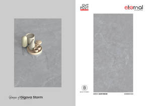 Carreaux en porcelaine de haute qualité 600x1200 mm, surface veinée de basalte, revêtement de sol grand format durable - Product Image 3