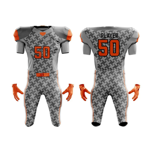 Nouveauté Uniforme de football américain unisexe - Séchage rapide Respirant Manches courtes Tailles personnalisables Haute qualité Vente en gros pour adultes - Product Image 1