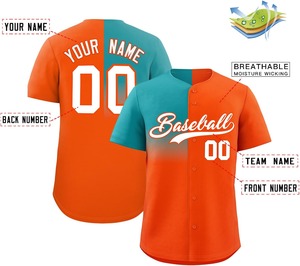 Camiseta de béisbol personalizada del equipo con impresión por sublimación malla transpirable que absorbe la humedad fábrica OEM tallaje para jóvenes/adultos - Product Image 2