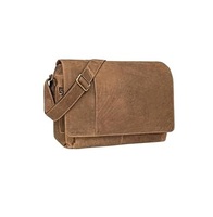 Sac Messager Bohème en Cuir Véritable de Qualité Supérieure pour Hommes et Femmes, avec Chaînes, Fermeture Éclair et Bouton, Écologique, Idéal pour l'Université