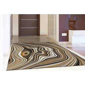 Tapis en marbre doré : motif scintillant à l'encre d'alcool, décoration de bureau moderne, tapis fin non tissé - Product Image 3